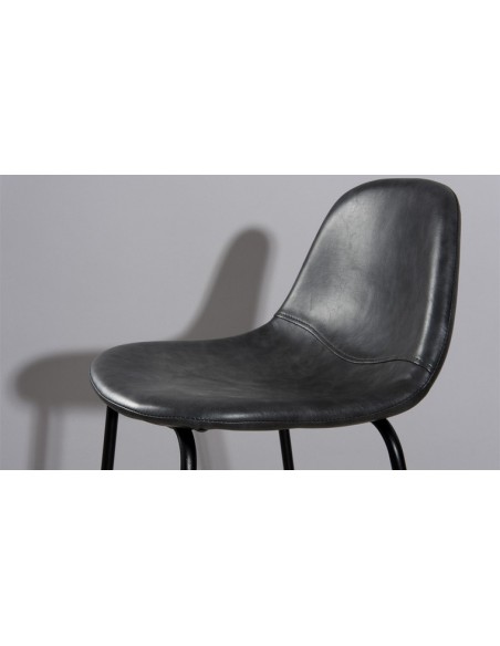 chaise de bar vintage noire