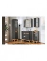 miroir armoire gris