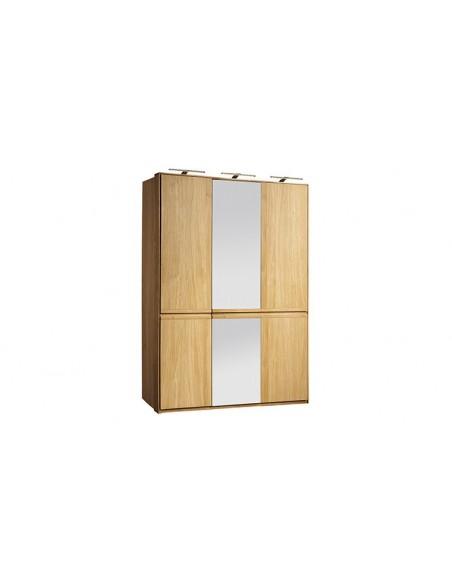 Armoire dressing chêne miroir