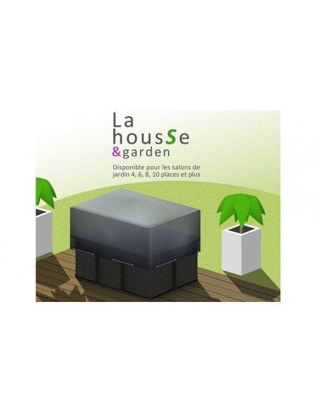 housse de protection pour salon de jardin encastrables