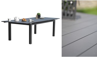 Table jardin rallonge automatique