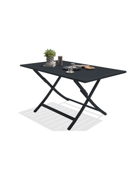 Table jardin pliante bleu canard