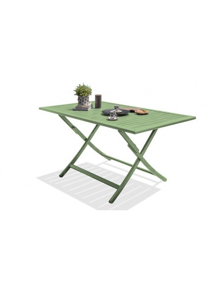 Table jardin pliante kaki marius