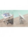 table basse pliante aluminim