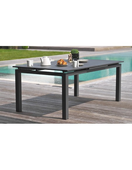 Table jardin extensible anthracite