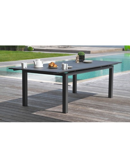 Table jardin extensible anthracite