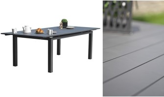 Table jardin extensible anthracite