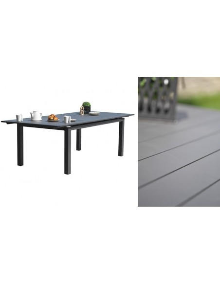 Table jardin extensible anthracite