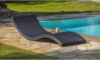 bain de soleil résine tressée noire