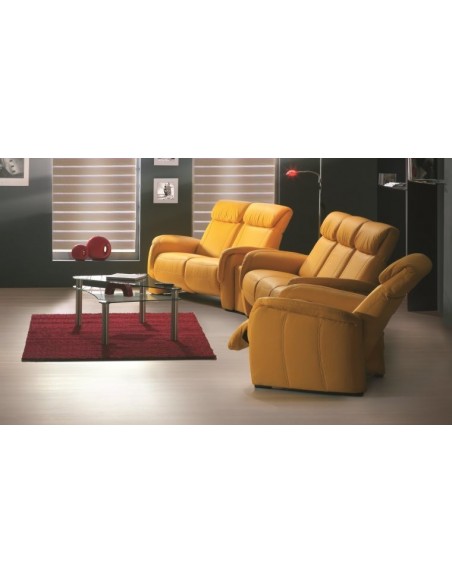 Fauteuil cuir CINÉ HOME - Fauteuil cuir design pas cher