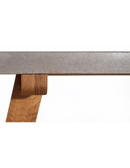 Table basse rectangulaire béton ciré