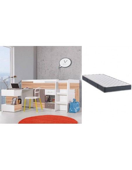 Lit combiné avec matelas