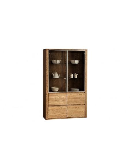 Vaisselier contemporain en bois 4 portes