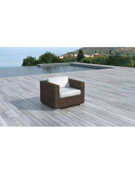 Fauteuils de jardin marron chocolat