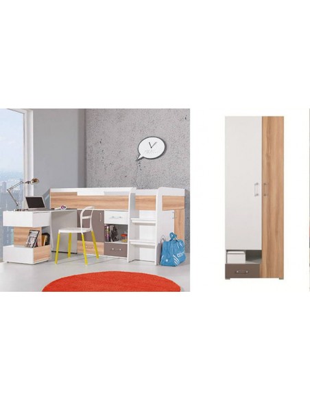 Lit combiné avec matelas