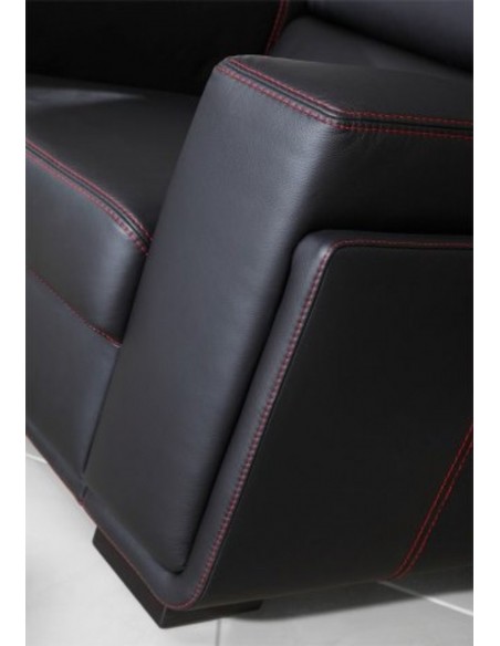 Fauteuil cuir MARRONE