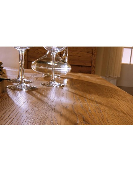 Table basse rectangulaire en chêne 120 cm