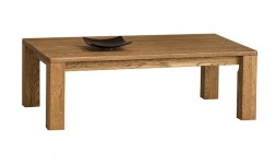 Table basse rectangulaire en chêne 120 cm