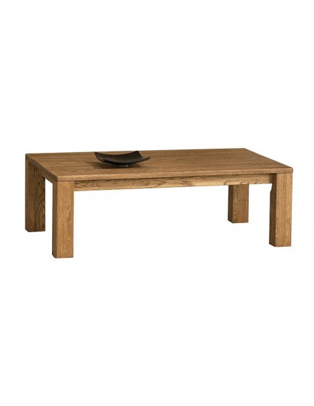 Table basse rectangulaire en chêne 120 cm