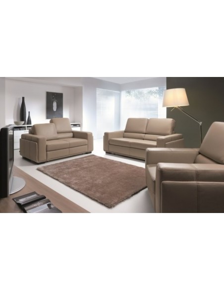 Fauteuil cuir MARRONE