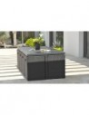 Salon jardin encastrable 8 fauteuils