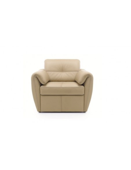 Fauteuil cuir DEAUVILLE - Fauteuil cuir confortable
