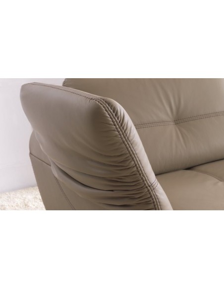 Fauteuil cuir DEAUVILLE - Fauteuil cuir confortable