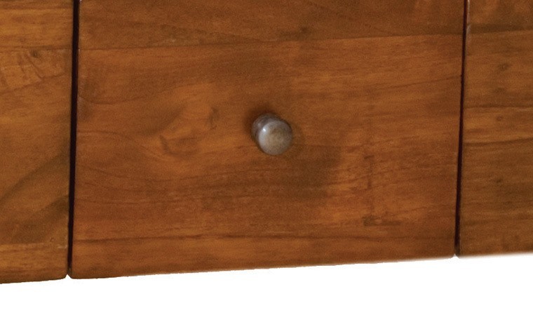 Petit meuble en escalier en bois massif exotique - Milo