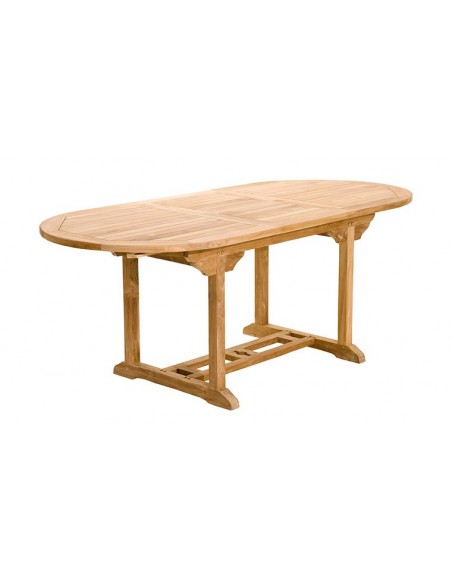 Table de jardin en teck avec rallonge