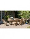 Table de jardin extensible en teck