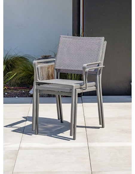 Fauteuil de jardin gris foncé