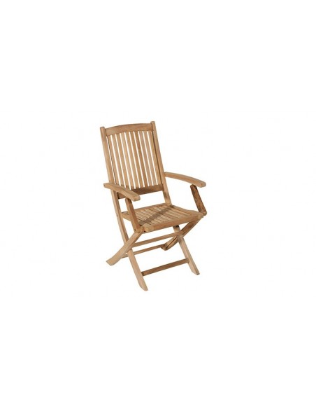 Fauteuil de jardin pliant en bois teck