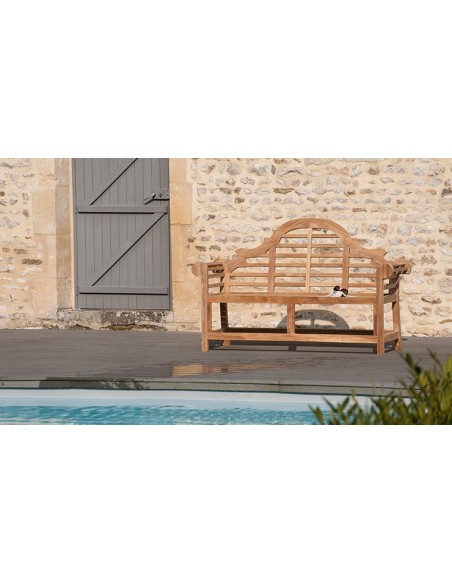 Banc de jardin design en teck