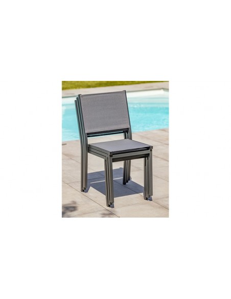 chaise jardin empilable
