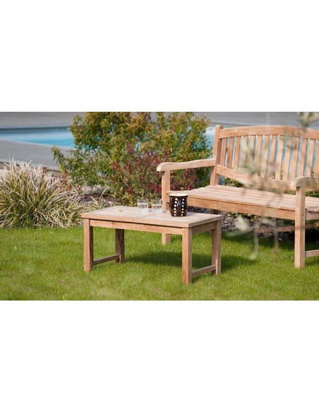 Table basse de jardin en teck