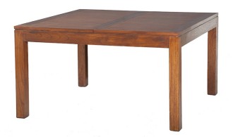 Table carrée extensible en bois