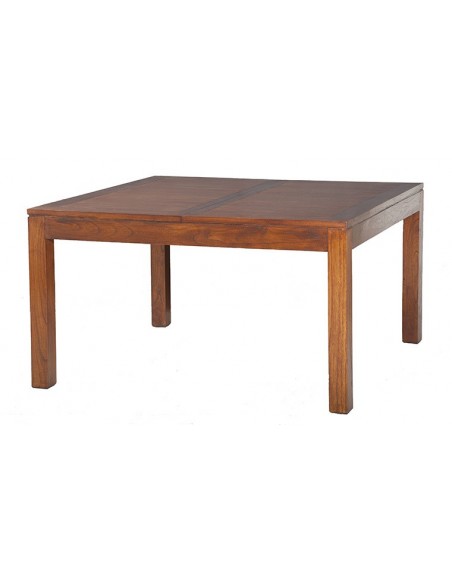 Table carrée extensible en bois