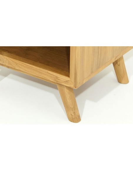 Chevet en teck massif style scandinave