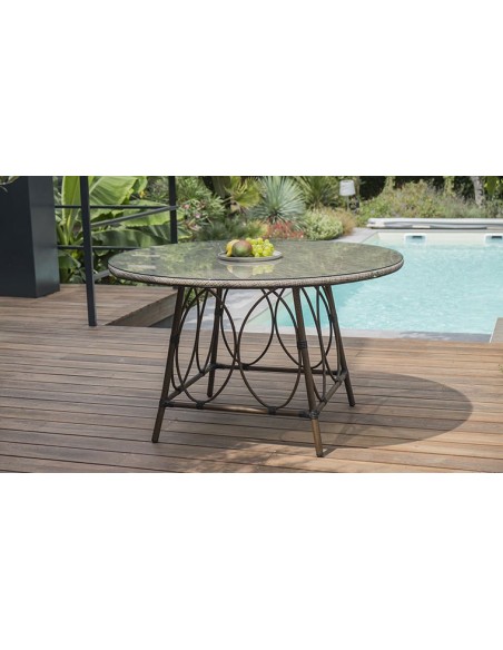 Table jardin ronde