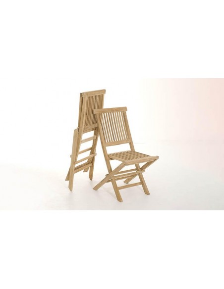 Salon de jardin complet en teck avec 6 chaises