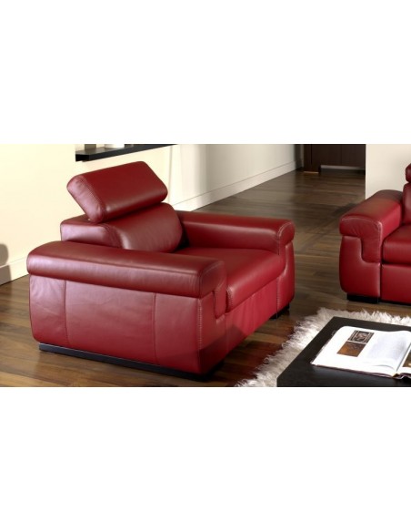 Fauteuil cuir VALENCE - Fauteuil cuir design