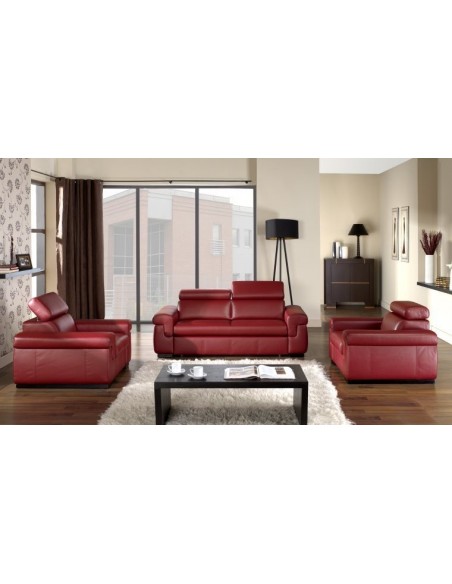 Fauteuil cuir VALENCE - Fauteuil cuir design