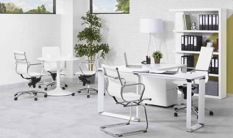 BUREAU D'ANGLE CONTEMPORAIN 7419PORP DECOR BLANC