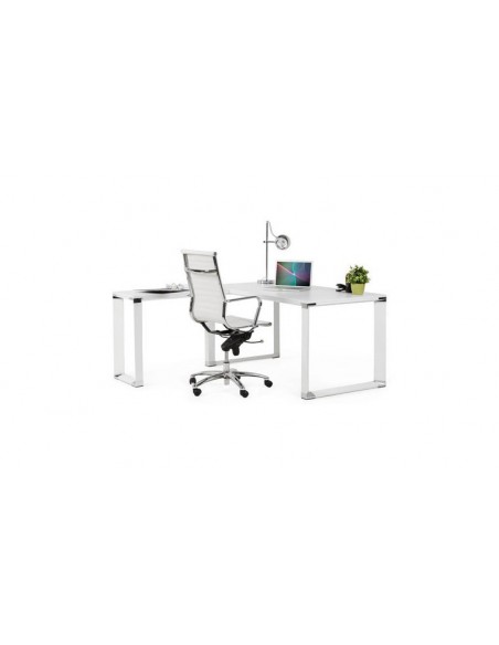 Bureau d'angle vintage blanc Artic