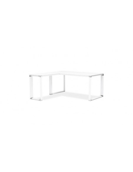 Bureau d'angle blanc design