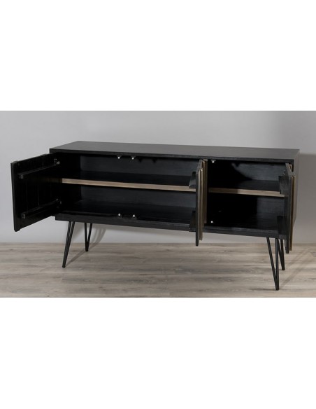 Buffet vintage en bois massif