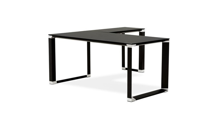 Bureau d'angle Noir en L