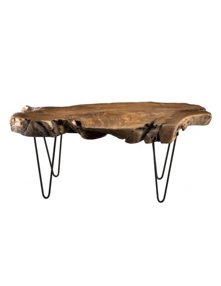 Table basse naturelle teck