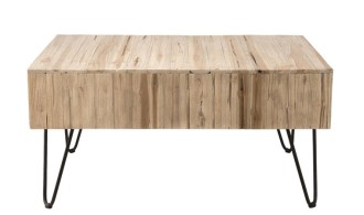 Table basse tiroir teck