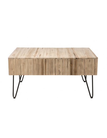 Table basse tiroir teck